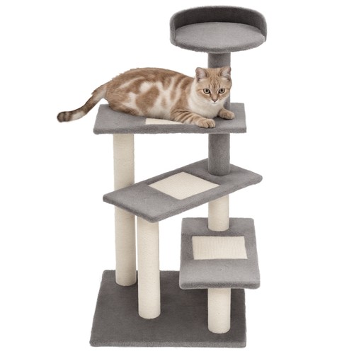 Pawhut cat tree 100cm indoor - pawhut,