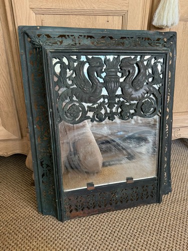 Antique verdigris fire - verdigris,