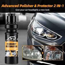 Car Headlight Restoration Kit Headlamp Polish Cleaner Light Lens Restorer Paste