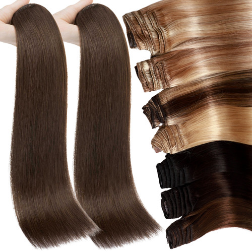 Double weft100 human hair - weft100%,