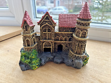 Aquarium Castle Towers On Hill Ornament Fish Tank Decoration