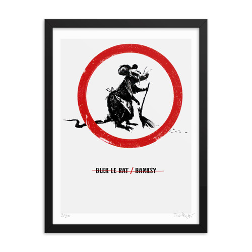 Blek rat banksy signed - le, /