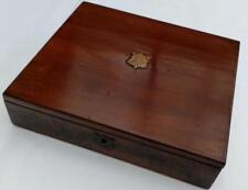 SUPER ANTIQUE WATERCOLOURS OR OIL ARTIST MAHOGANY PAINT BOX