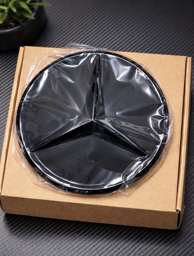 Black front grille star badge - black,
