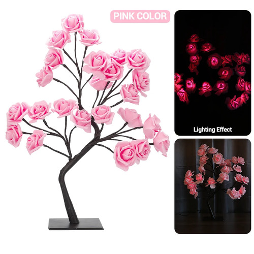 Led rose tree - rose, desk