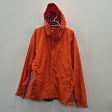Rab Downpour Eco Lightweight Waterproof Orange Hooded Rain Coat Jacket Size XXL