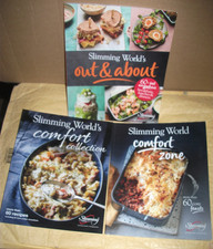 3 Slimming World Books comfort zone, comfort collection. out & about