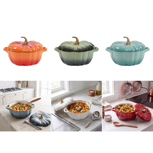 Enamelled cast iron pumpkin - enamelled,