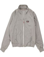 SLAM Mens Bomber Jacket UK 36 Small Grey Polyester BF01
