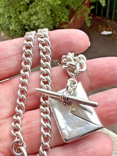 Silver Double Albert Watch