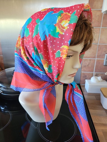 Vintage cinzia fiori scarf - cinzia,