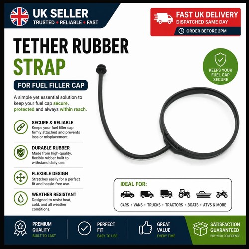 Tether rubber strap for fuel