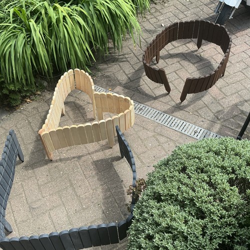 Wooden edging garden boarders - edging,