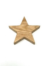 Solid Oak Star Plaque Sign