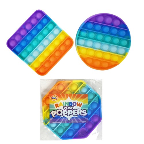 Rainbow popper push pop - rainbow,