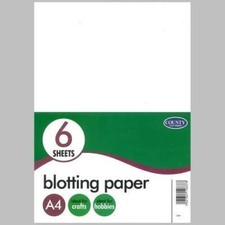 6 A4 Blotting Paper County Stationery