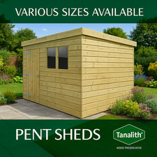 Pent shed pressure treated - pent,