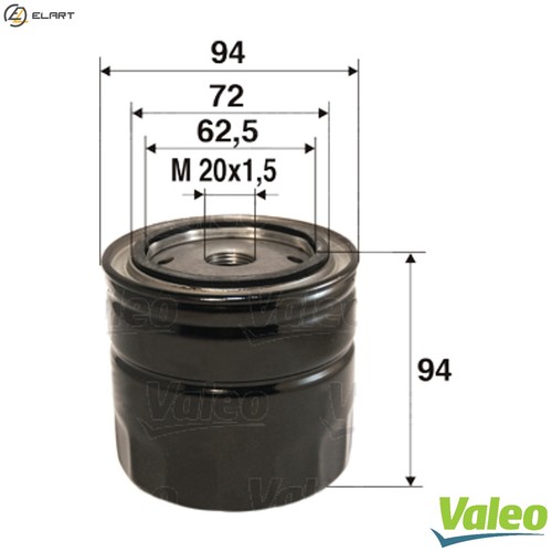 Oil filter 586026 for - 586026, vauxhall