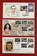 3 Stanley Matthews Hand Signed