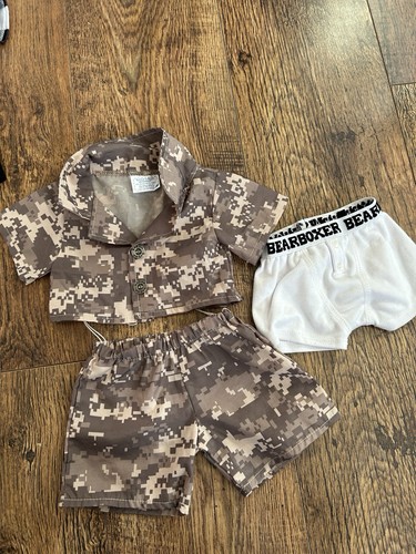 Build bear camoflage - bear, outfit