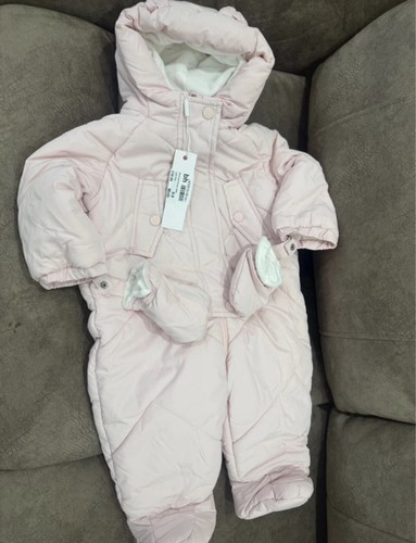 Minoti pink quilted hooded - pink,