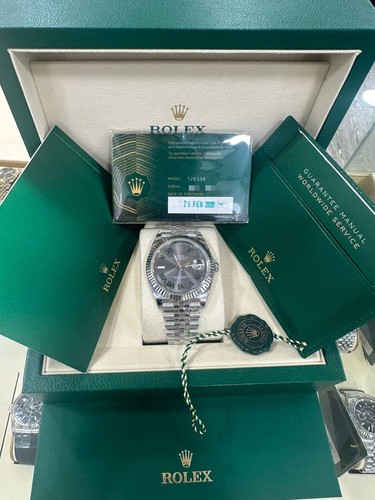 Rolex datejust 126334 silver - rolex,