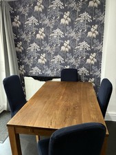 Table and 4 Chairs Set