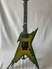 Custom Dean Razorback Dimebag Rebel Guitar Green 6 Strings Professional Top