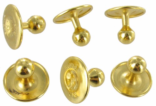 Tuxedo studs gold tone - tuxedo, collar
