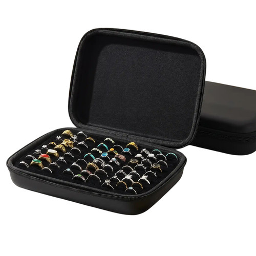 Ring organizer slots velvet - organizer,