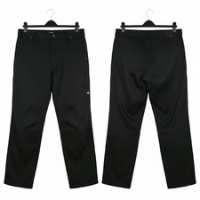 Dickies Men's Black Work Trousers W38 L32 Heavy Duty Multi-Pocket Cargo Pants