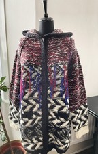 BNWT ISABEL MARANT FOR H&M Multicoloured Jacquard Chunky Knit Cardigan - SIZE M