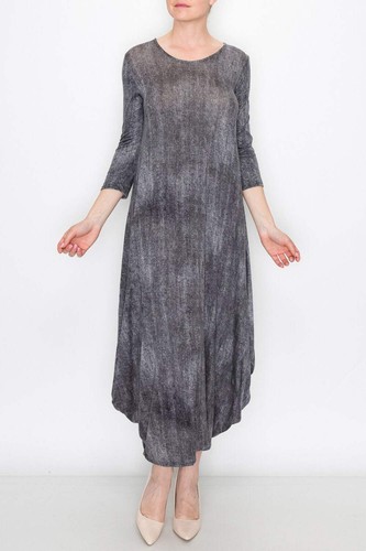 Solid balloon dress - -, dye