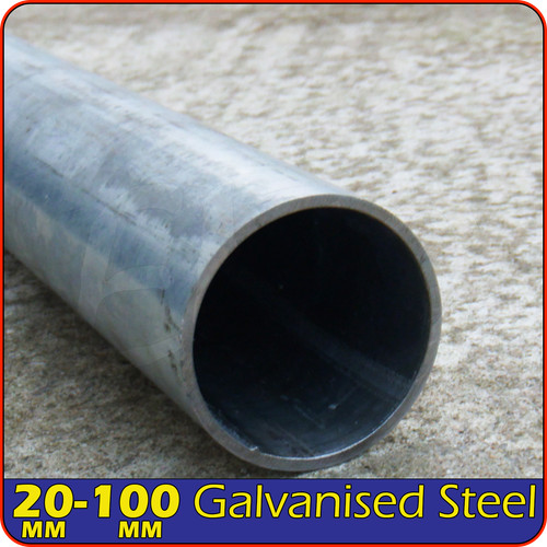Galvanised steel round tube - steel,