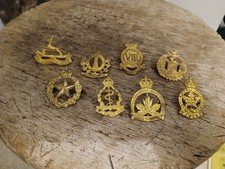 Canadian Army Cap Badges (Set Of 9)