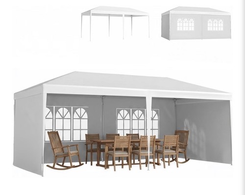 White gazebo 3x6m - 3x6m, with