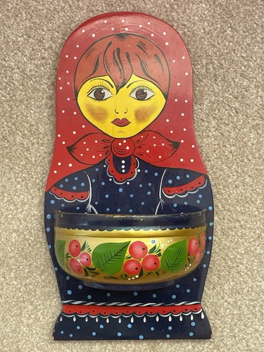 Large hand painted wooden - large,