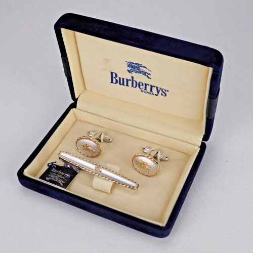 Burberry cufflink and tie - burberry, clip