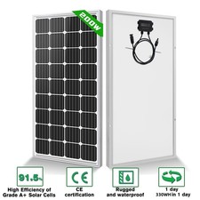 12Volt 200W Mono Solar Panel for Battery Charger RV Boat Caravan Camper UK