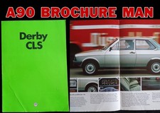 1990 VOLKSWAGEN DERBY CLS SALOON, SALES BROCHURE CATALOGUE CLASSIC VW LITERATURE