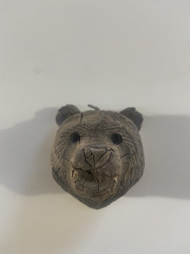 Hand carved wooden bear - carved,