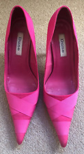 Dune women's fuschia pink satin courts, size 39