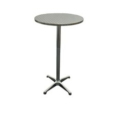 Aluminium high tables - aluminium,