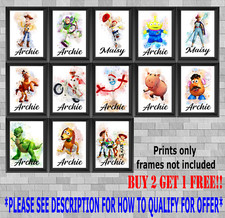 Personalised Disney Toy Story Wall Art Poster Print Picture Gift A5 A4 A3