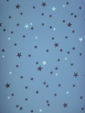 Blue Star Wallpaper - Shabby Chic Room Decor - 11160101 - Smooth Wallcoverings