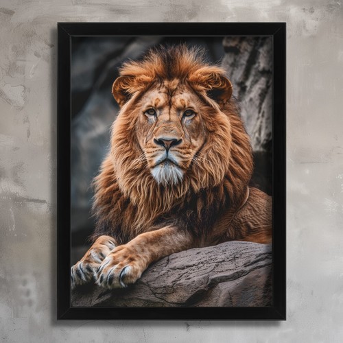 Big cat lion art - cat,