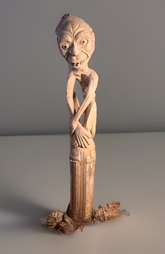 Large hand carved root wood - carved,