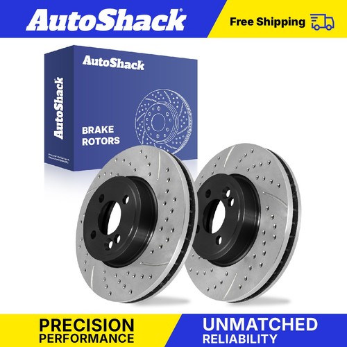 Front drilled slotted brake - front,