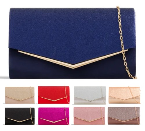 Ladies glitter clutch bag - glitter,