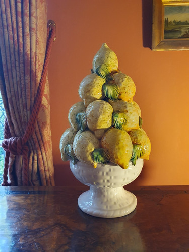Vintage ceramic fruit - vintage, topiary